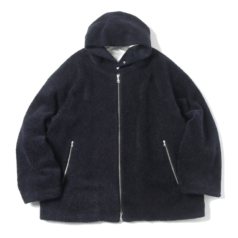 URU(ウル)】SHEEP BOA - ZIP UP HOODED BLOUSON 23FSB01 (23FSB01