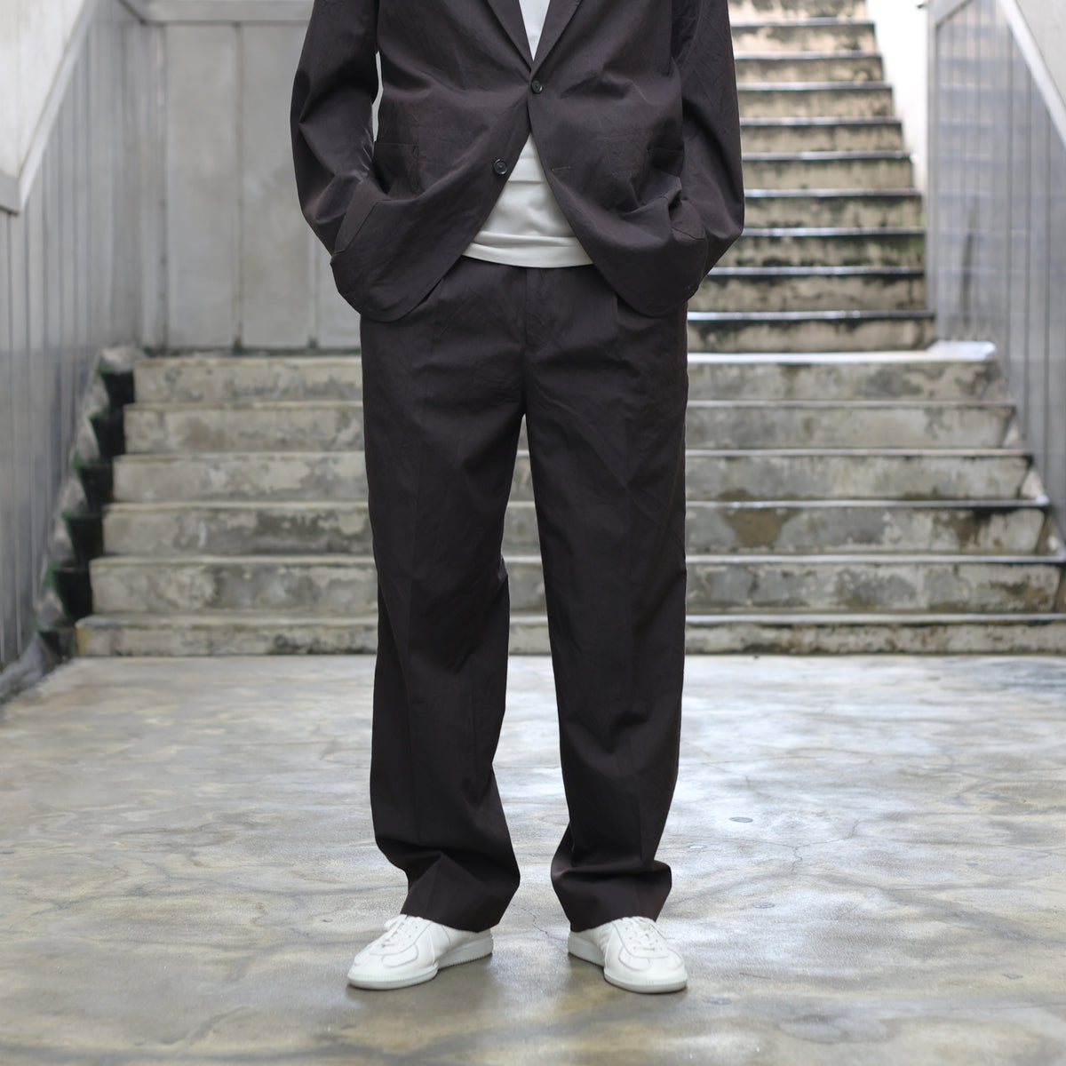 Wool Vintage Gabardine Shoecut Slacks