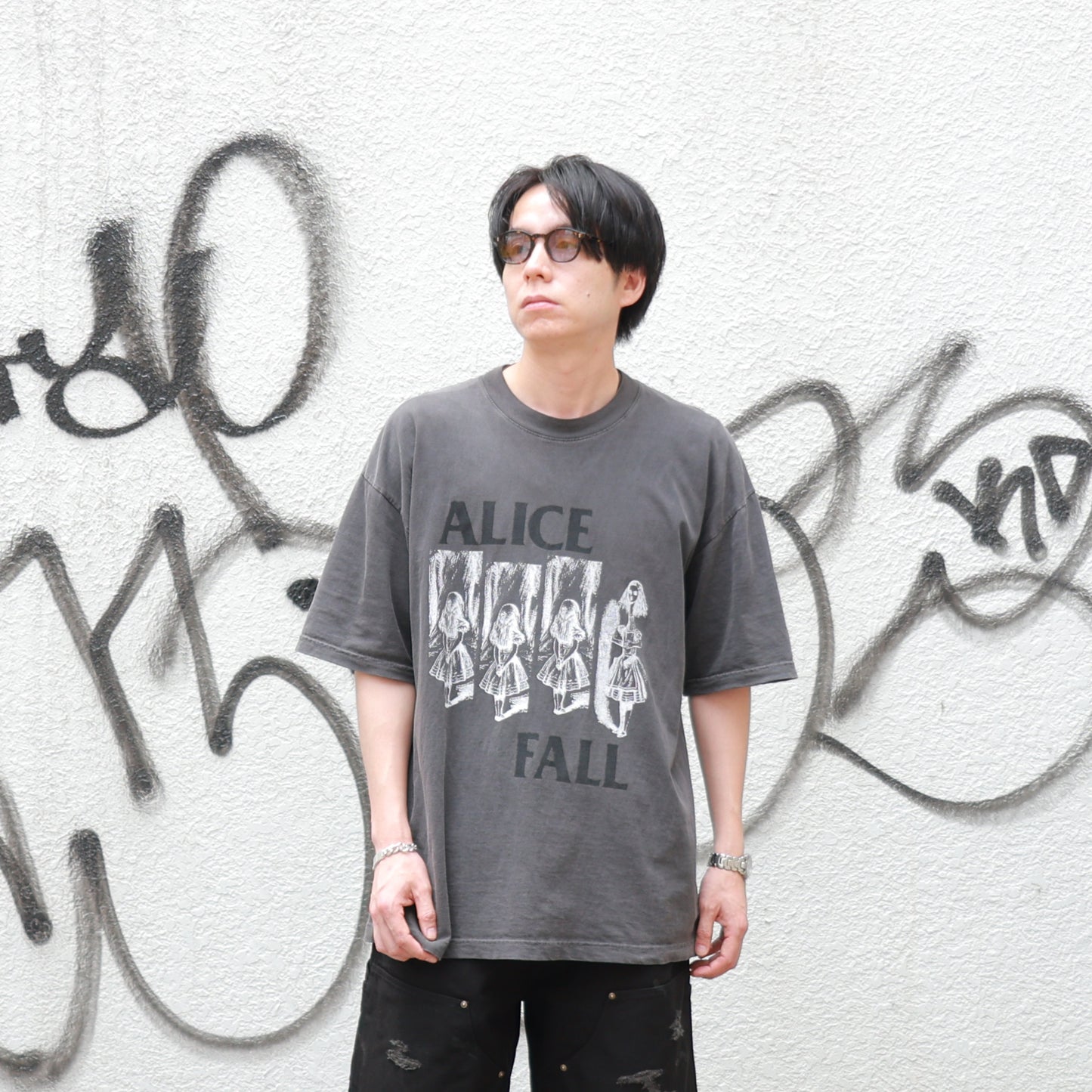 OVERSIZED GARMENT DYE T-SHIRT(ALICE)