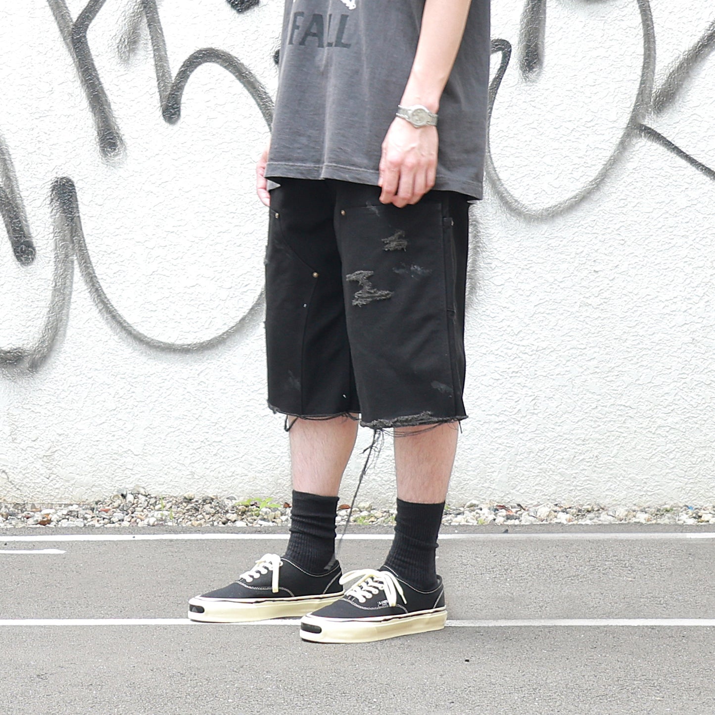BORO Duck Painter Bermuda Shorts