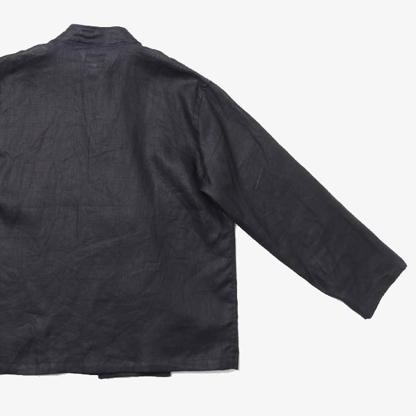 China Shirt - Linen Cloth / Ink Dye