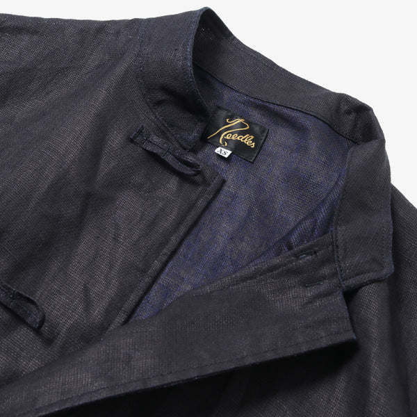 China Shirt - Linen Cloth / Ink Dye