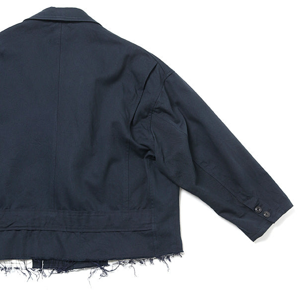SILK CHINO CUT-OFF JACKET
