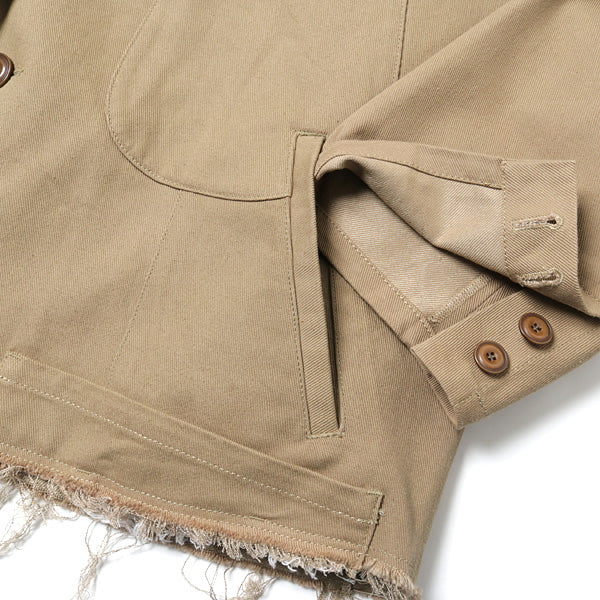 SILK CHINO CUT-OFF JACKET