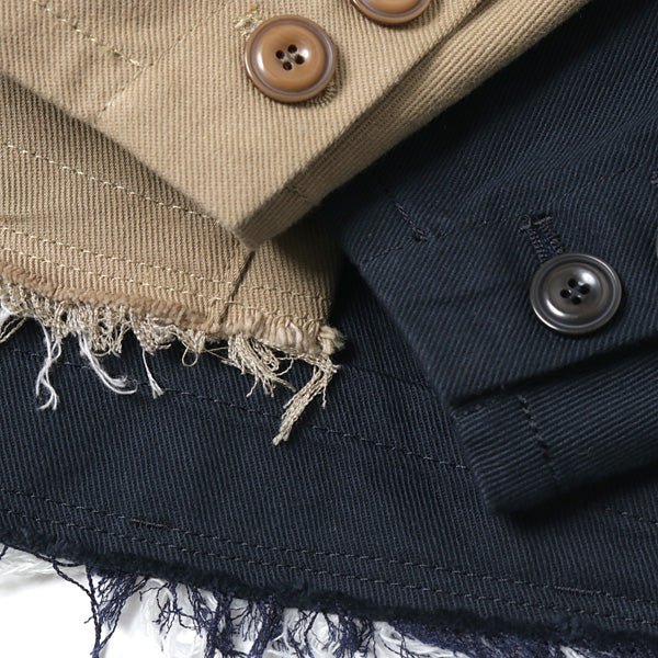 SILK CHINO CUT-OFF JACKET