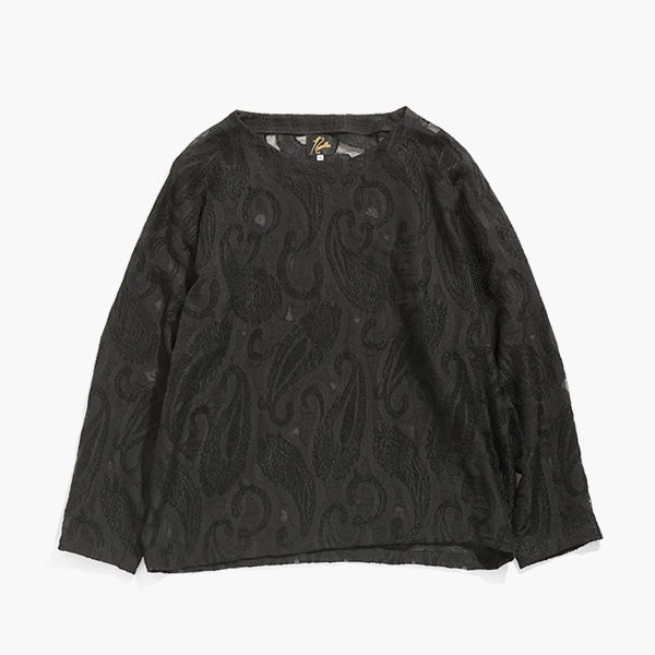 L/S U Neck Tee - Paisley Cut Jq