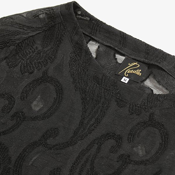 L/S U Neck Tee - Paisley Cut Jq