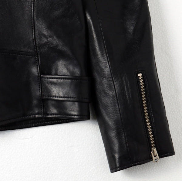 shrink leather riders jacket