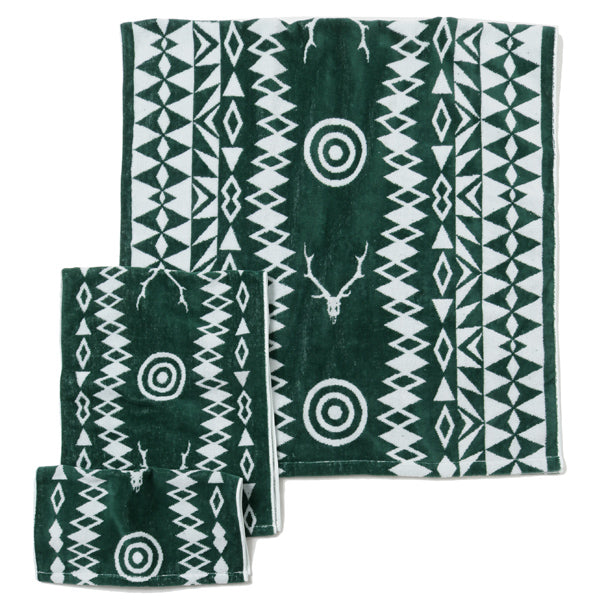 Face Towel - Cotton Jacquard / Target & Skull