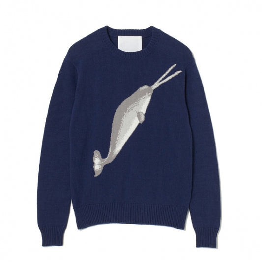 WHALE INTERSIA KNIT