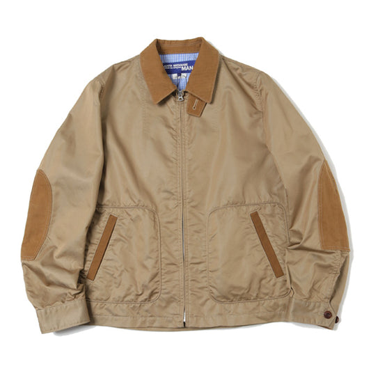 綿エステルツイル×ヘリンボン×ナイロングログラン×タイベックラバープリント 製品染 J009