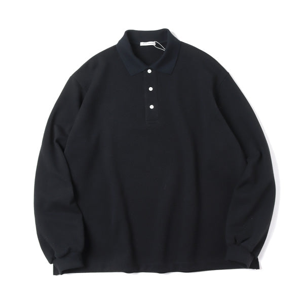 PIQUET TERRY L/S POLO SHIRT