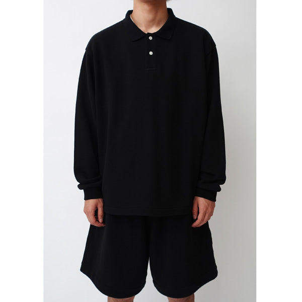 PIQUET TERRY L/S POLO SHIRT