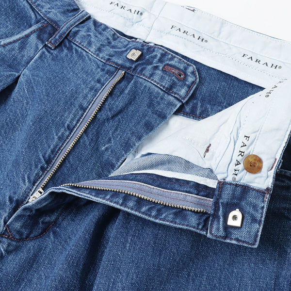 One-tuck Wide Tapered Pants(11ozデニム ムラ糸デニム)