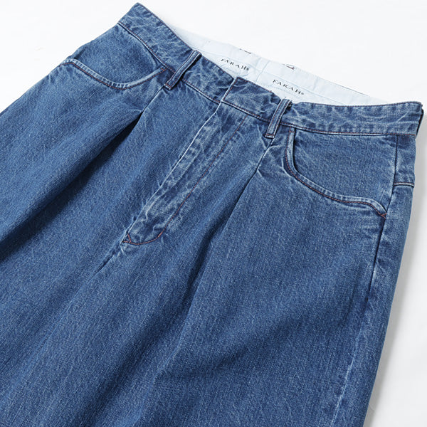 One-tuck Wide Tapered Pants(11ozデニム ムラ糸デニム)