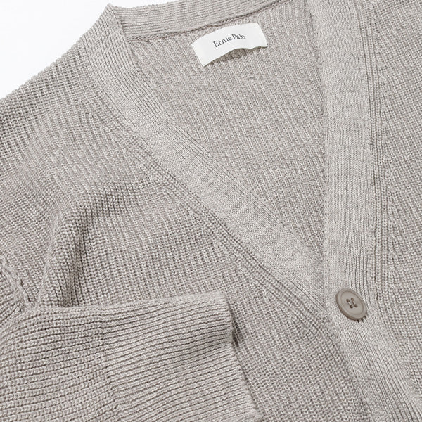 Linen Rib Cardigan
