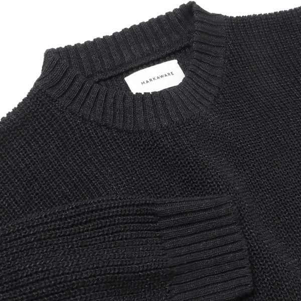 MOCK NECK PULL OVER ORGANIC COTTONxHEMPxPAPER YARN