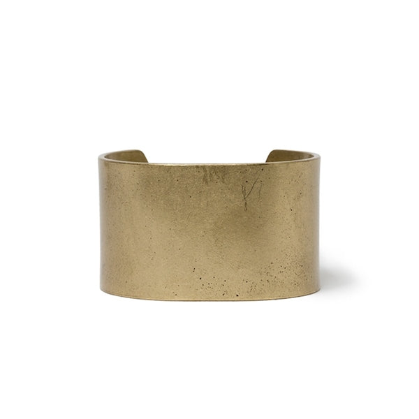 Brass Flat Bracelet Wide