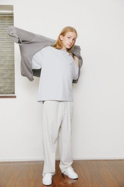 BORDER CREW NECK S/S T-SHIRT