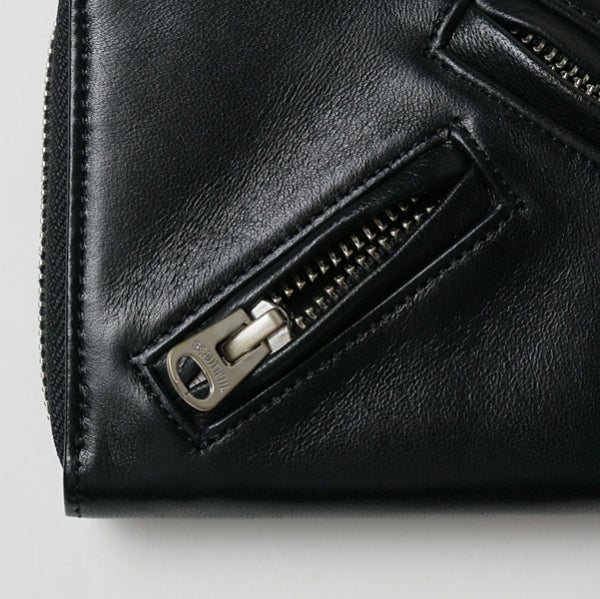 shrink leather purse