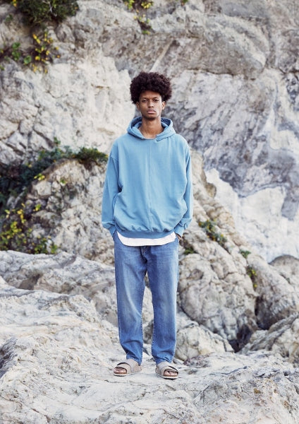 Comfy Damaged Denim Pants - Easy Fit Tapered