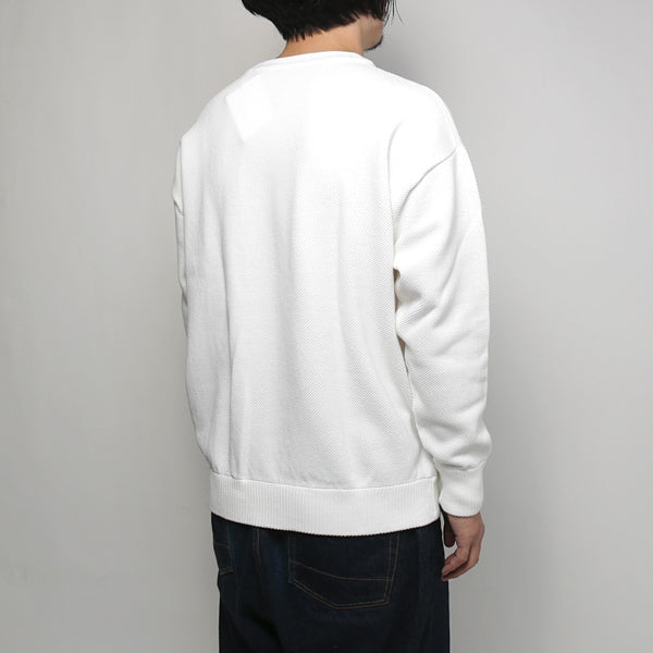 Crewneck Knit moss stitch