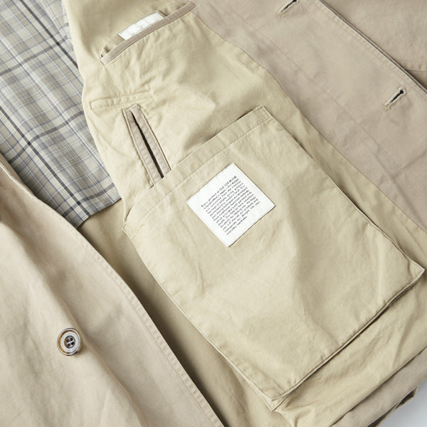 FLY FRONT DUSTER JACKET