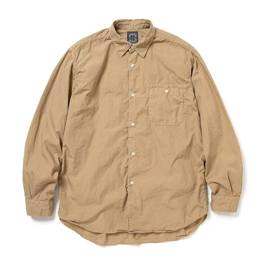 ARTISAN L/S SHIRT COTTON BROAD MATCHA DYED