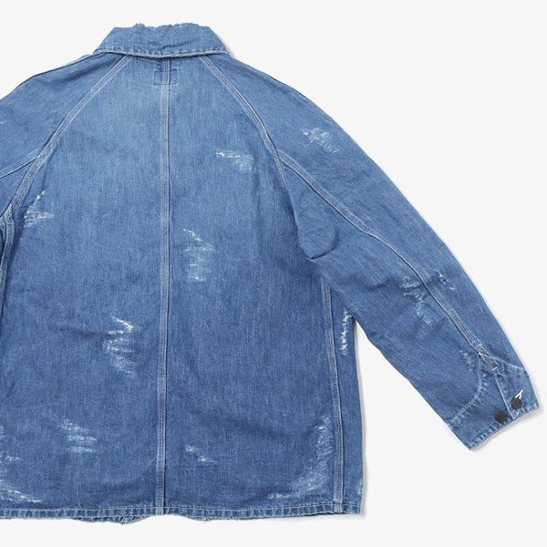 Coverall - 10oz C/L Denim / Distressed