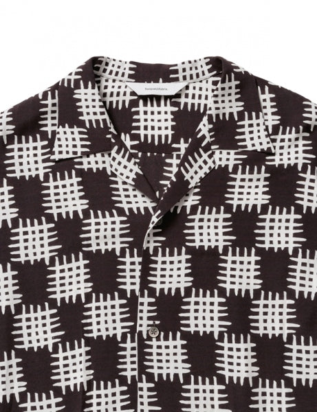 DOMAN OPEN COLLAR H/S SHIRT