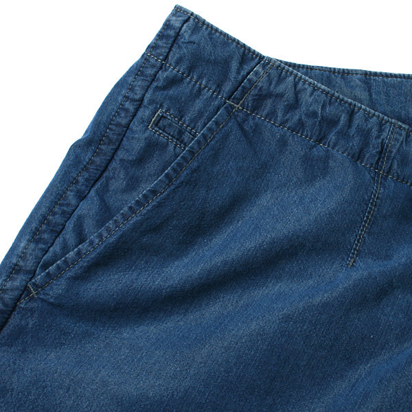 Indigo Typewriter Cloth Mountain Wind Shorts