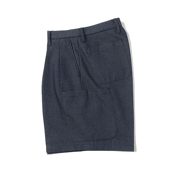 PLASTIC DENIM CARGO SHORTS