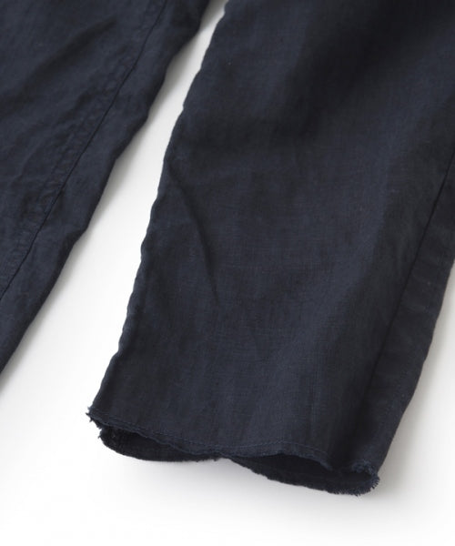 Linen Overdyed Easy Ankle Cut Pants