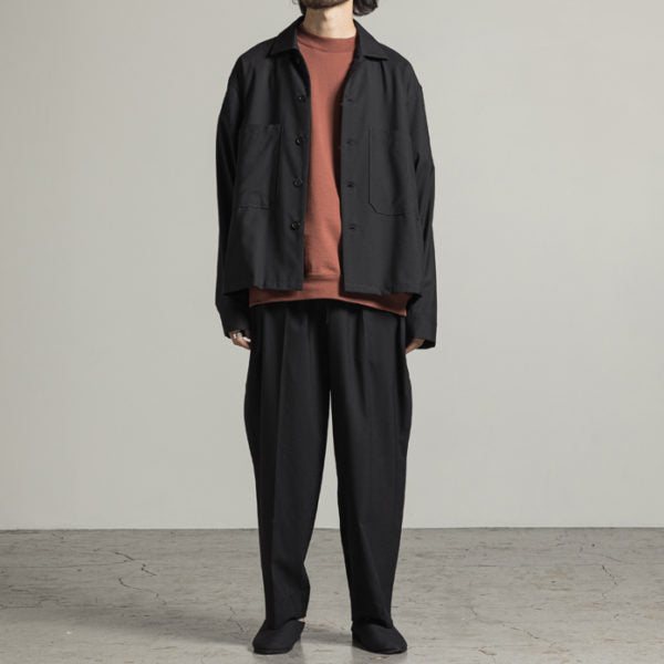 UTILITY SHIRT SUPER120s WOOL TROPICAL