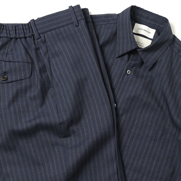 FLAT FRONT TROUSERS SUPER120s WOOL TROPICAL