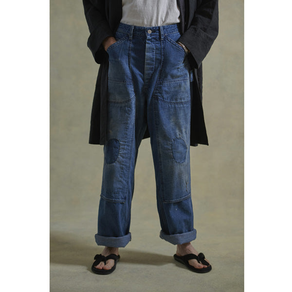DOUBLE CLOTH FRONT TROUSER (SCAR FACE)
