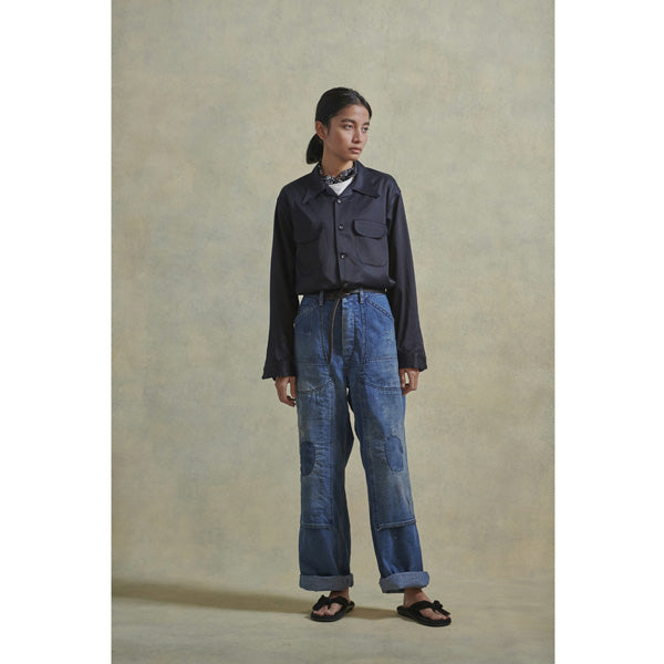 DOUBLE CLOTH FRONT TROUSER (SCAR FACE)