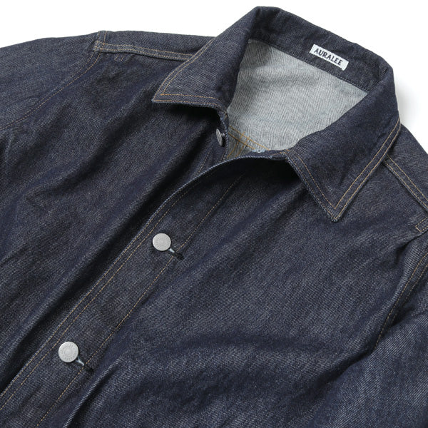 WASHED HARD TWIST DENIM BLOUZON
