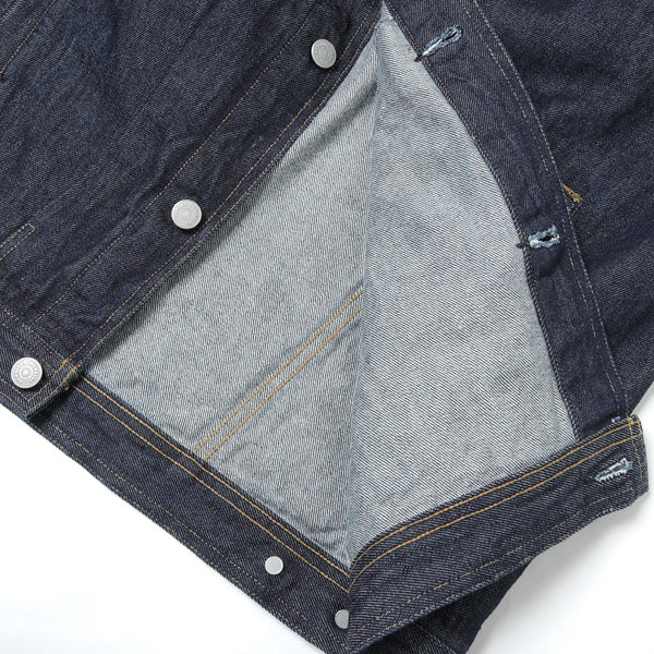 WASHED HARD TWIST DENIM BLOUZON