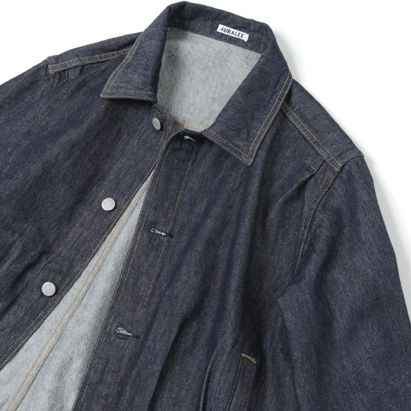 WASHED HARD TWIST DENIM BLOUZON