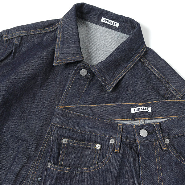 WASHED HARD TWIST DENIM BLOUZON