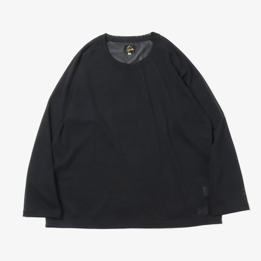 L/S U Neck Tee - Poly Mesh