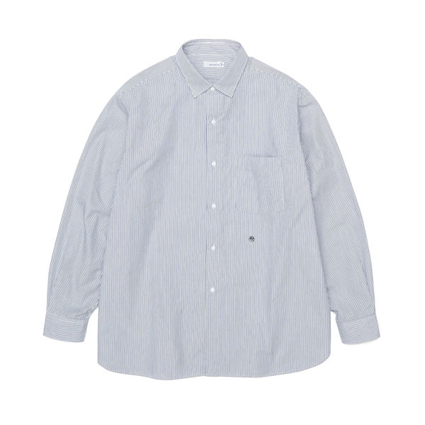 Regular Collar Stripe Wind Shirt
