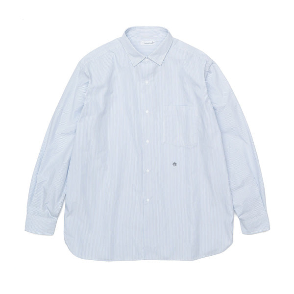 Regular Collar Stripe Wind Shirt