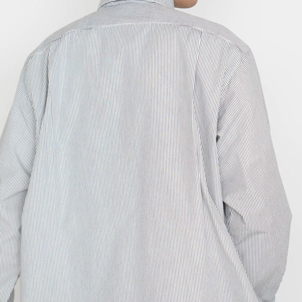 Regular Collar Stripe Wind Shirt