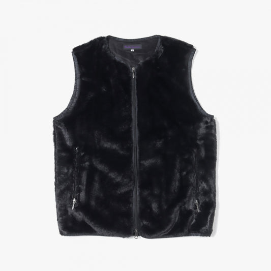 W.U. Piping Vest - Micro Fur