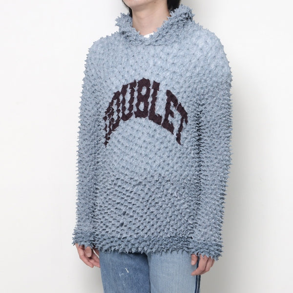 SHIBORI COLLEGE LOGO PRINT HOODIE