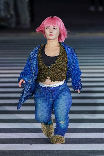SHIBORI PHOTO PRINT DENIM JACKET