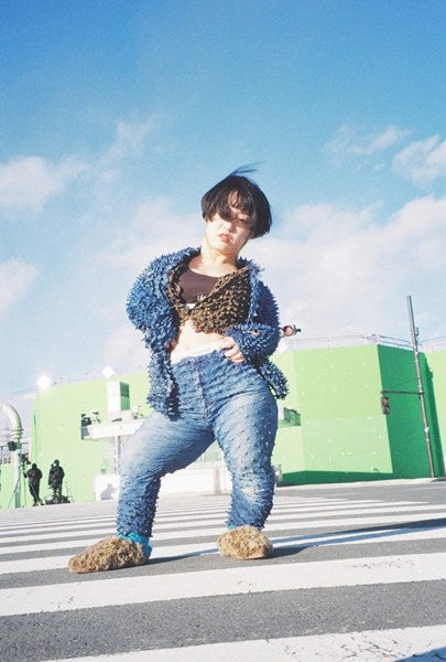 SHIBORI PHOTO PRINT DENIM JACKET