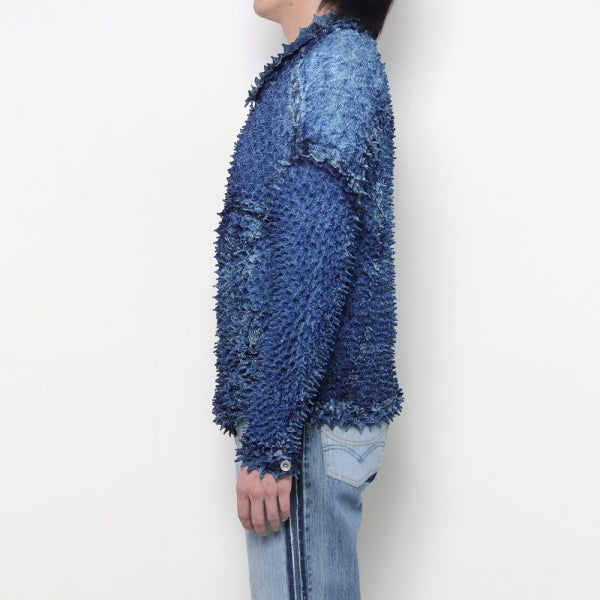 SHIBORI PHOTO PRINT DENIM JACKET